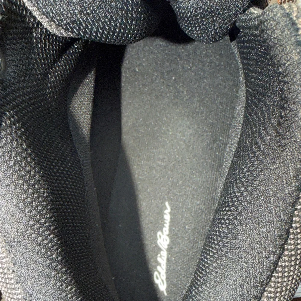 Eddie Bauer Harrison Gray and Orange leather Hiking Boots 10.5 NWT - Picture 6 of 10